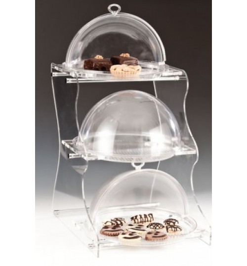 POLYCARBONAT FANUSLU TEŞHİR STANDI 36 X 45 X H: 67 Cm